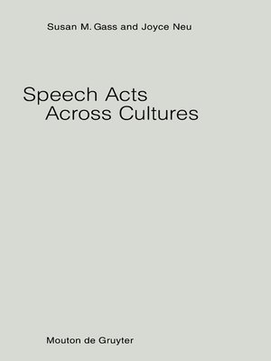 cover image of Speech Acts Across Cultures